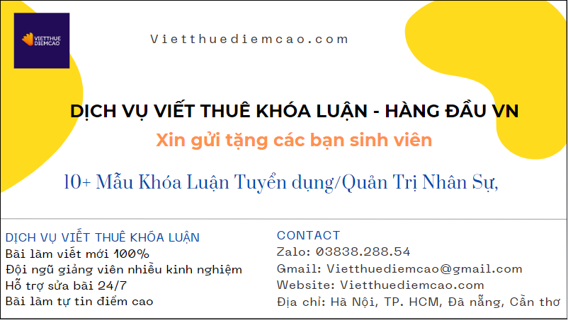 10+ khóa luận tuyển dụng quản trị nhân sự tại công ty