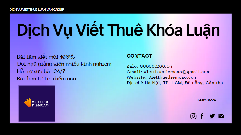 Dịch vụ viết thuê khóa luận