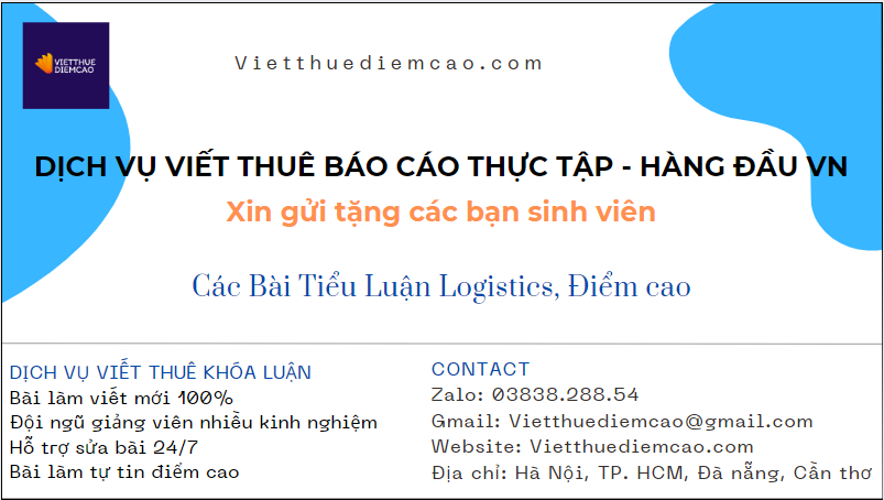 Download Miễn Phí 8+ Bài Tiểu Luận Logistics, Điểm cao