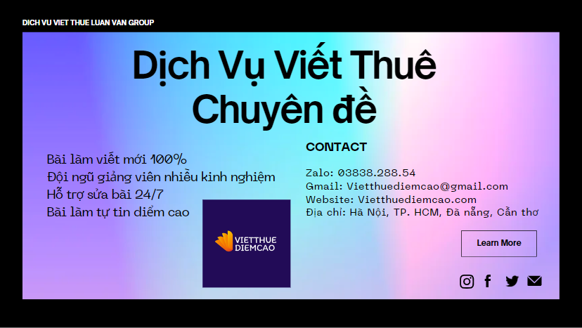 Nhận viết thuê chuyên đề