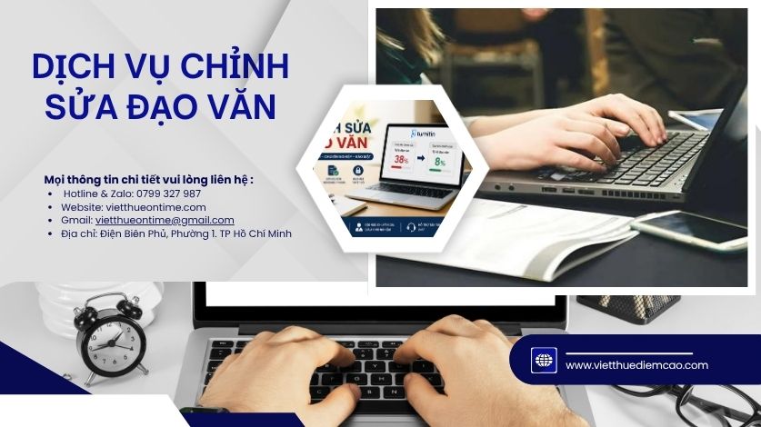 Dịch vụ chỉnh sửa đạo văn tại vietthuediemcao
