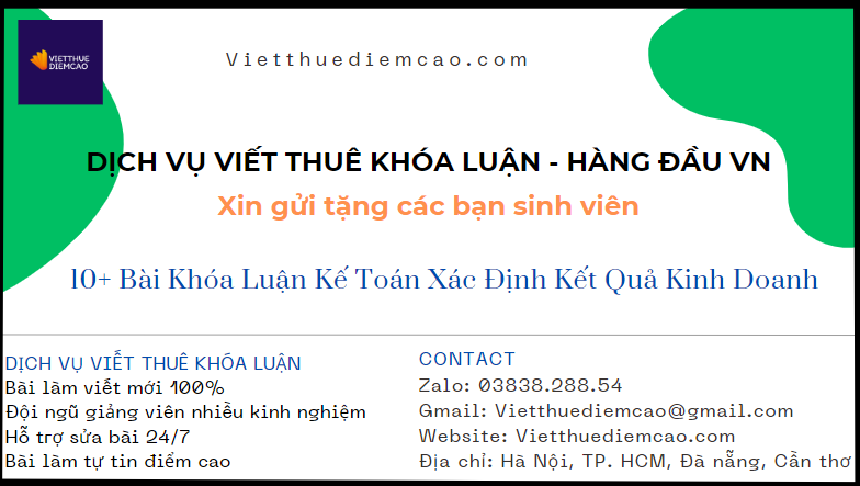 Khóa Luận Kế Toán Xác Định Kết Quả Kinh Doanh