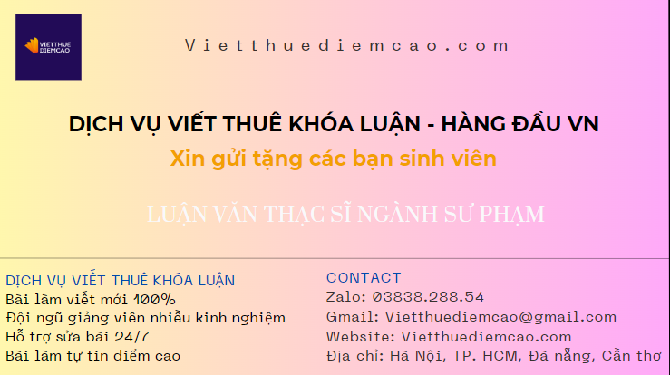 Luận văn ngành sư phạm