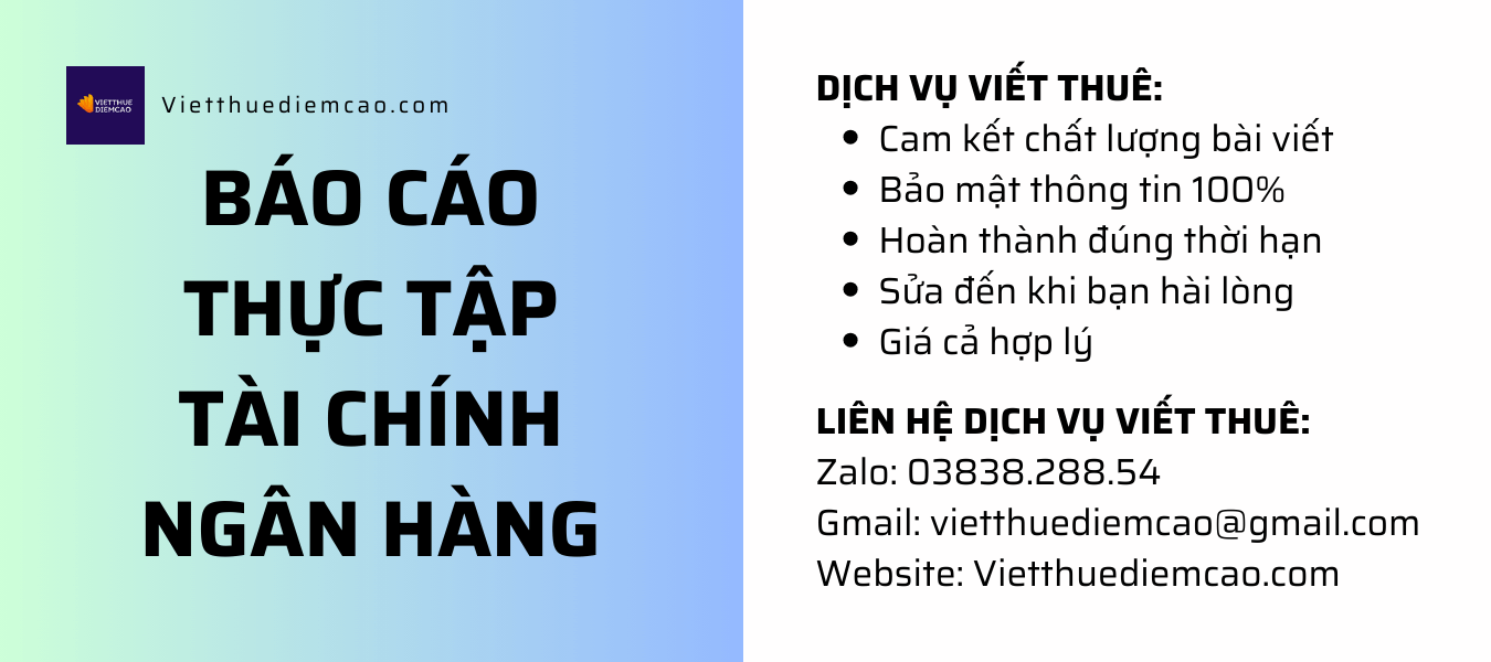 Báo cáo thực tập Tài chính Ngân hàng