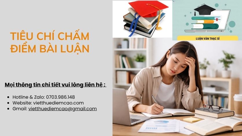 Tiêu chí chấm điểm bài luận của giảng viên