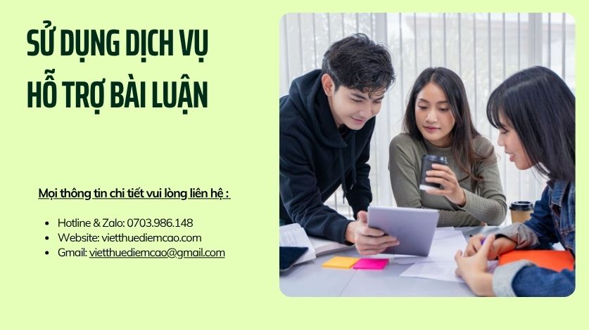 Dịch vụ chỉnh sửa, viết thuê luận văn điểm cao uy tín